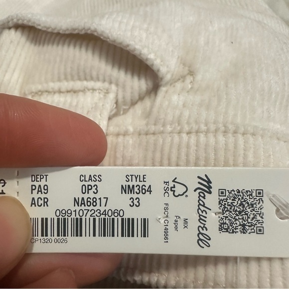 Madewell Emmett 2.0 Wide-Leg Pants in Corduroy - Picture 6 of 6